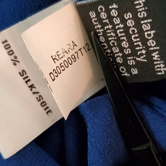 DVF Diane Von Furstenberg Keara Colorblock Silk Dress 8 EUC - Picture 10 of 11